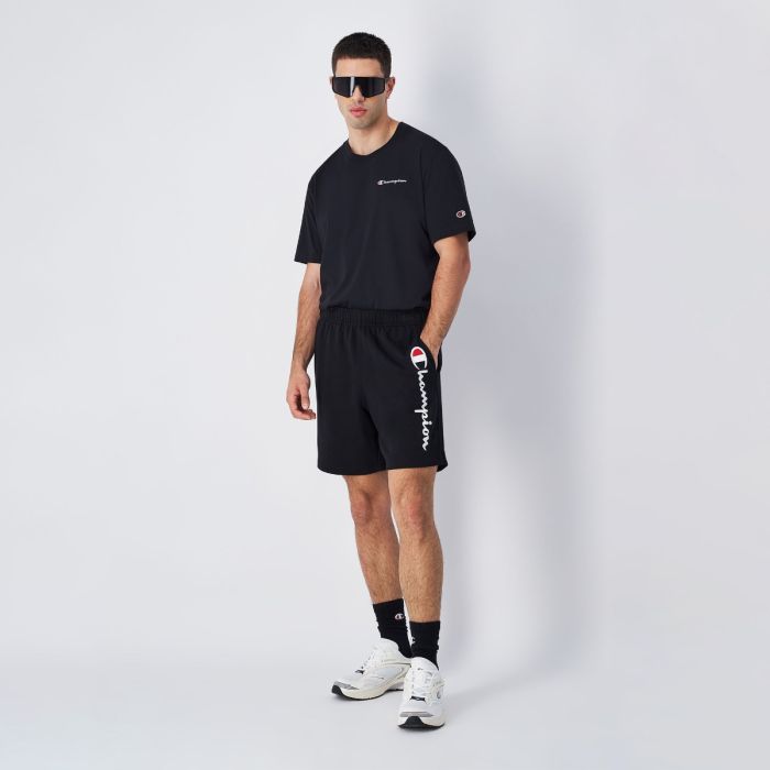 Szorty Big Logo French Terry Black - Champion XL