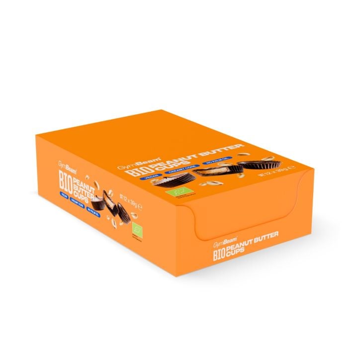 BIO Czekoladowe kubeczki z masłem orzechowym - GymBeam 39 g