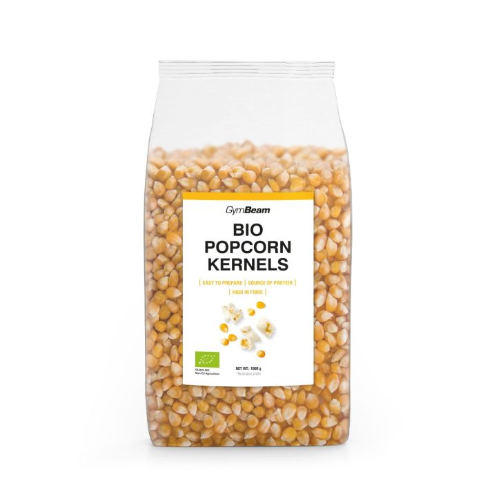 BIO Kukurydza do popcornu - GymBeam 1000 g