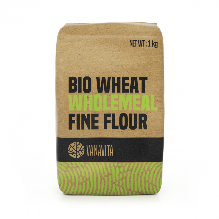 BIO Wheat Wholemeal Fine Flour - VanaVita