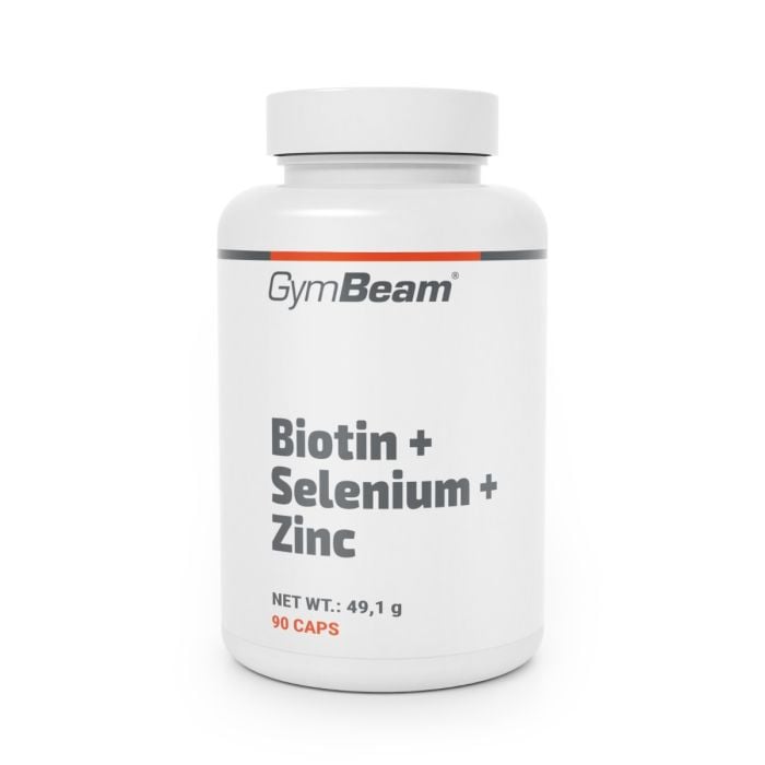 Biotyna + Selen + Cynk - GymBeam 90 kaps