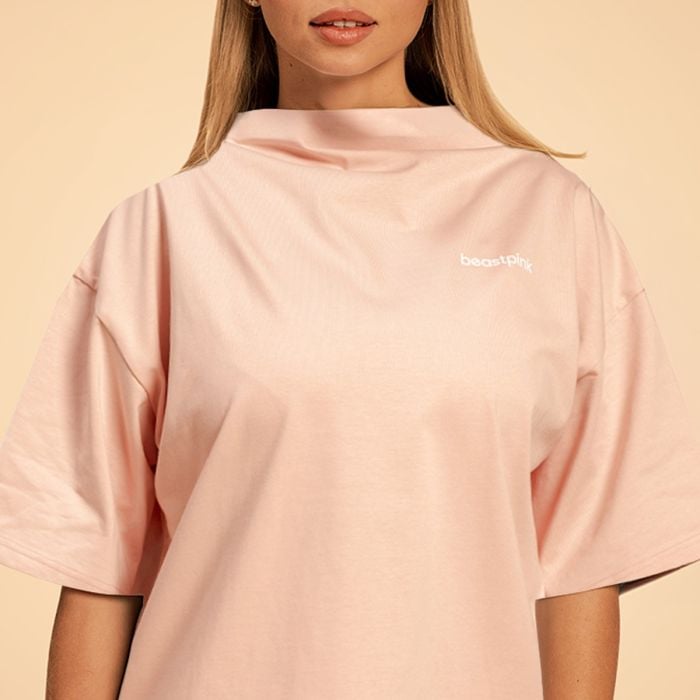 Damski oversizowy top Bliss Pink - BeastPink L