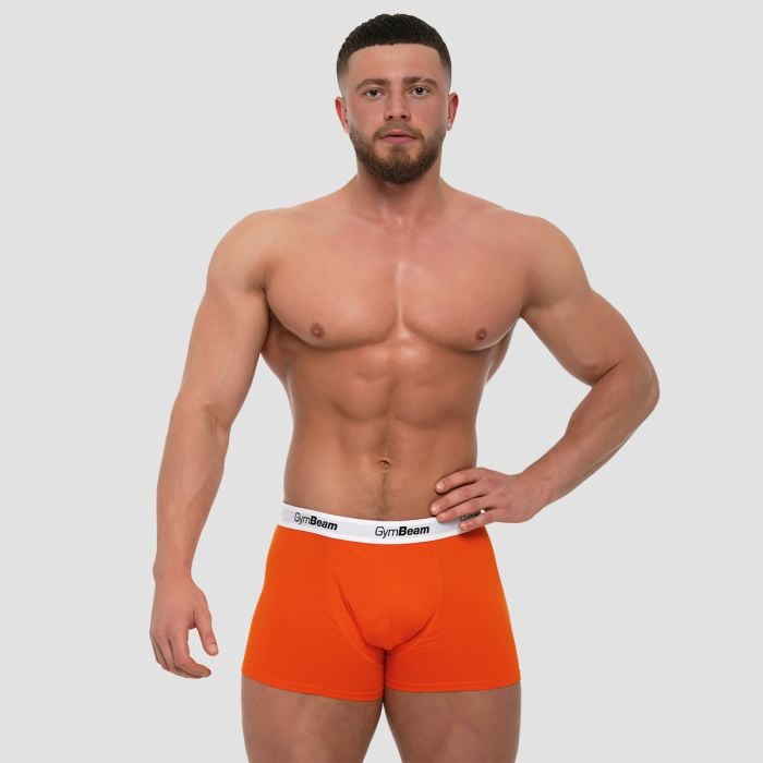 Męskie bokserki Essentials 3-pak Orange - GymBeam XL
