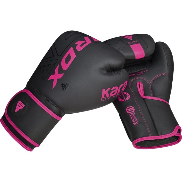 Rękawice bokserskie F6 Kara Pink - RDX 12 OZ