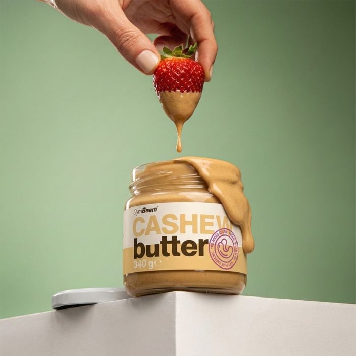 Masło z orzechów nerkowca - GymBeam 340 g - gładkie