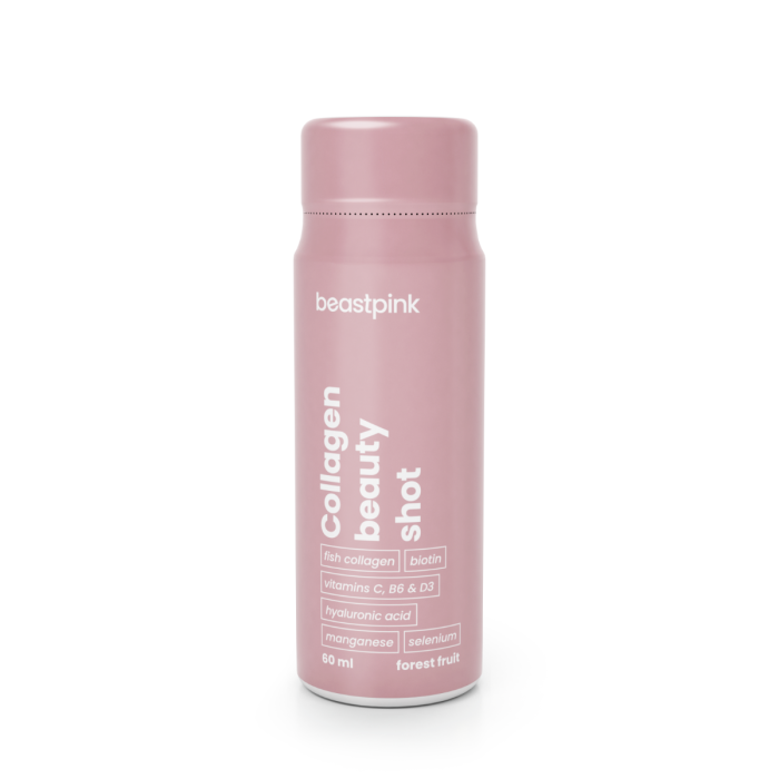 Kolagen Beauty Shot - BeastPink 60 ml - owoce leśne