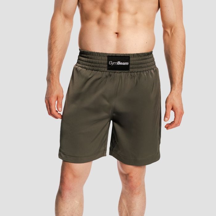 Spodenki Combat Boxing Olive Grey - GymBeam XL
