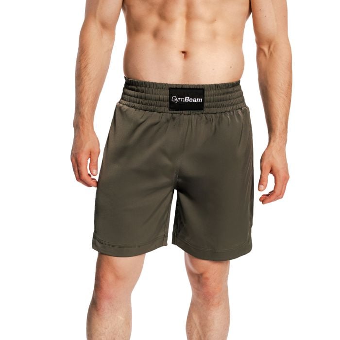 Spodenki Combat Boxing Olive Grey - GymBeam XL