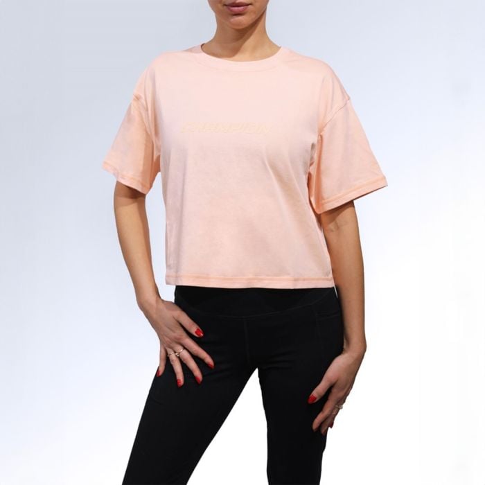 Damska koszulka Cropped Peach - Champion M