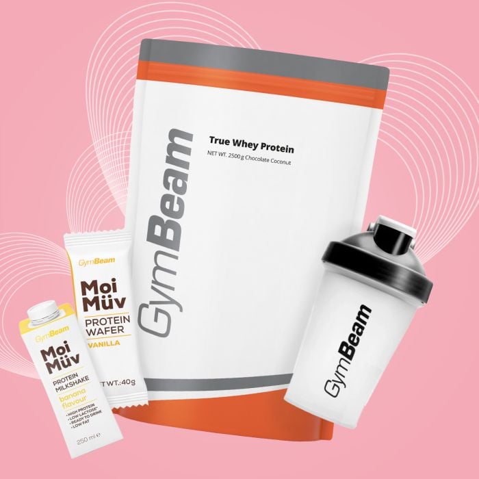 Białko serwatkowe True Whey - GymBeam 1000 g - biała czekolada - 00