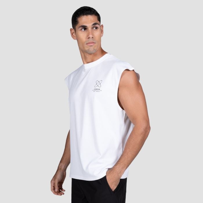 Tank top Discipline White - GymBeam S