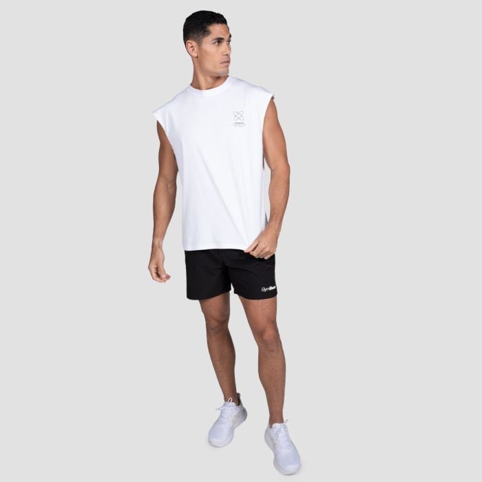 Tank top Discipline White - GymBeam S