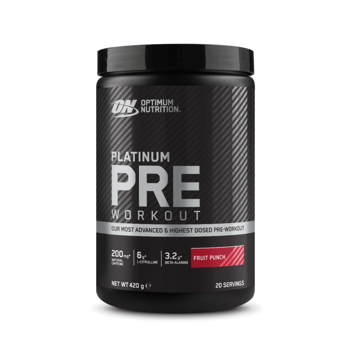 PLATINUM Pre Workout - Optimum Nutrition 420 g - niebieska malina