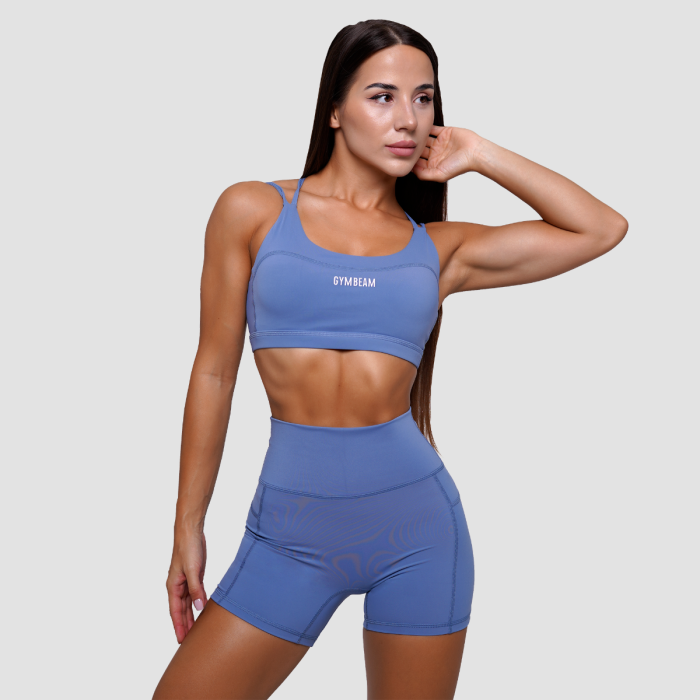 Biustonosz sportowy FIT Steel Blue - GymBeam S
