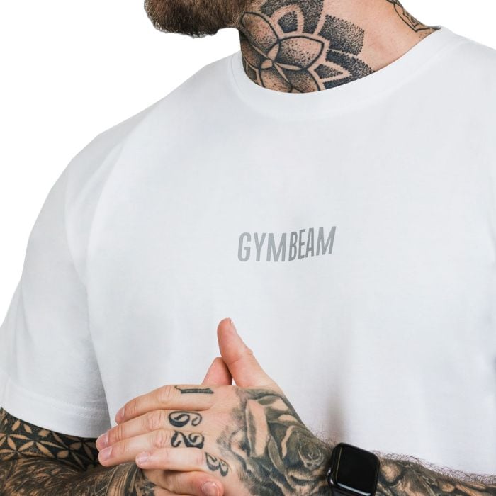 Koszulka FIT White - GymBeam L