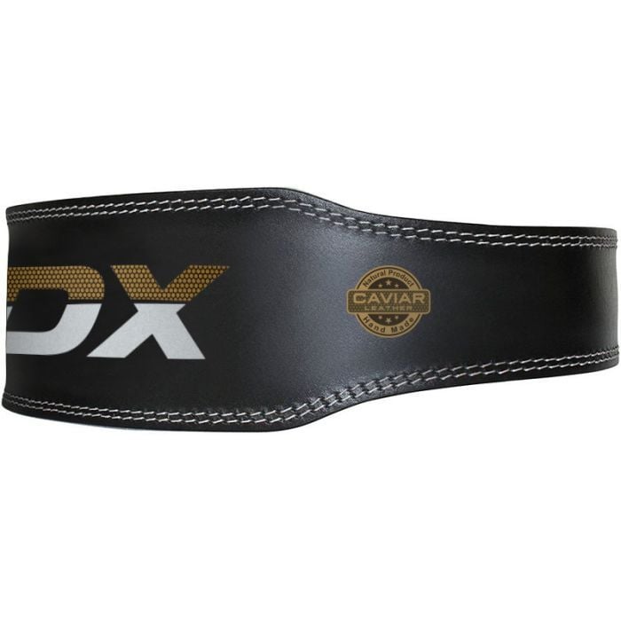 Skórzany pas do ćwiczeń 6“ Black/Gold - RDX Sports L