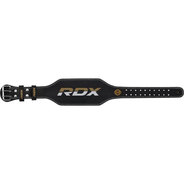 Skórzany pas do ćwiczeń 6“ Black/Gold - RDX Sports L