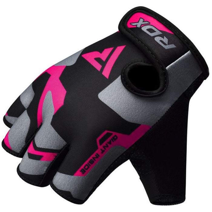 Rękawice do podnoszenia ciężarów Sublimation F6 Pink  - RDX Sports S