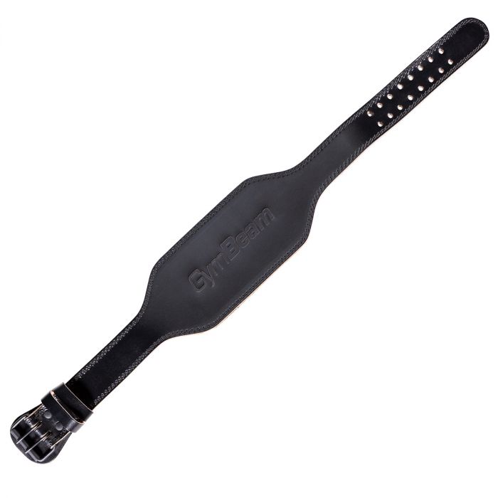 Skórzany pas do ćwiczeń Black - GymBeam L