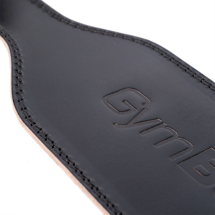 Skórzany pas do ćwiczeń Black - GymBeam L