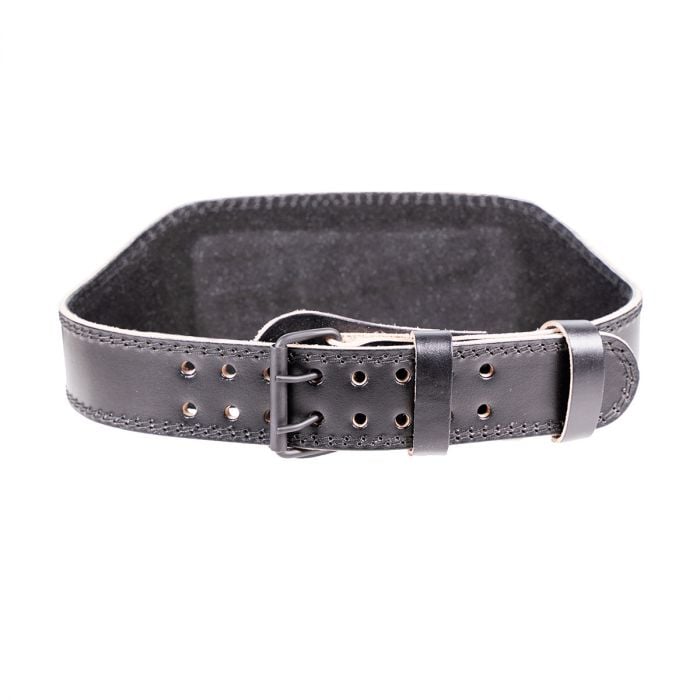 Skórzany pas do ćwiczeń Black - GymBeam L