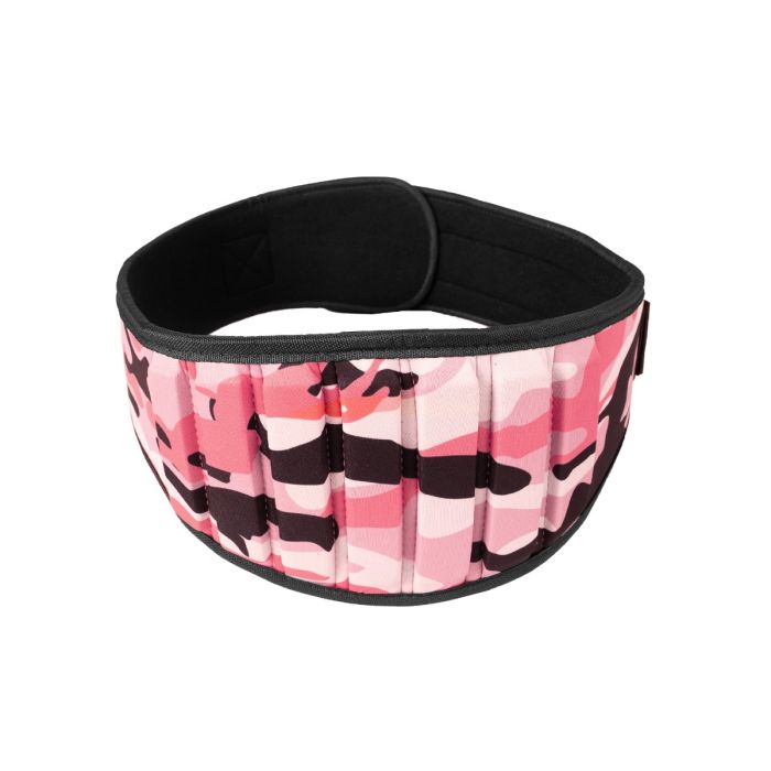 Damski pas do fitnessu Pink Camo - GymBeam XS