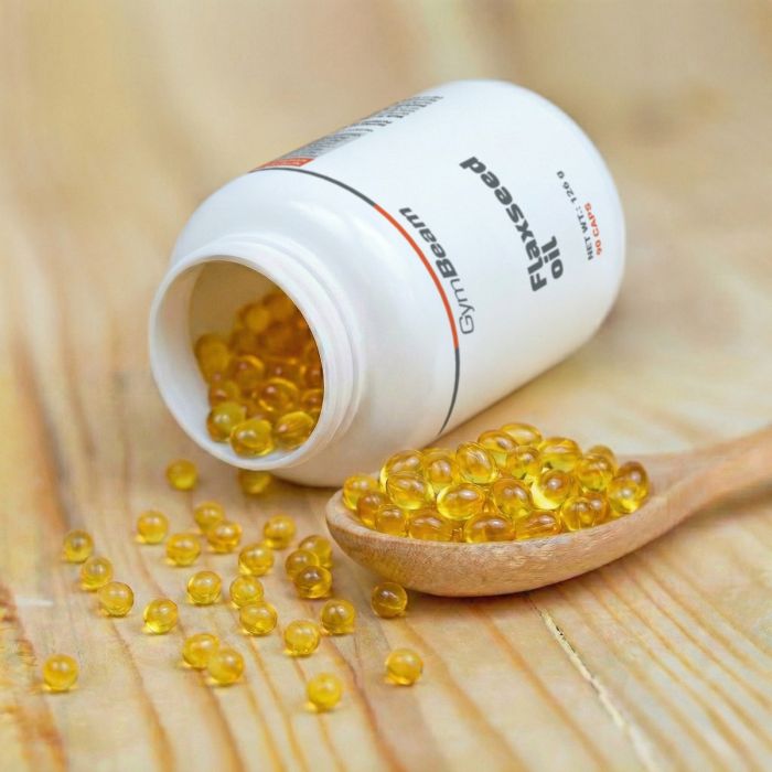 Olej lniany - GymBeam 90 kaps