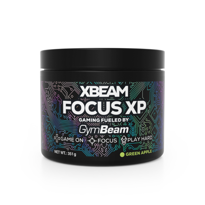 XBEAM Focus XP - GymBeam 351 g - zielone jabłko