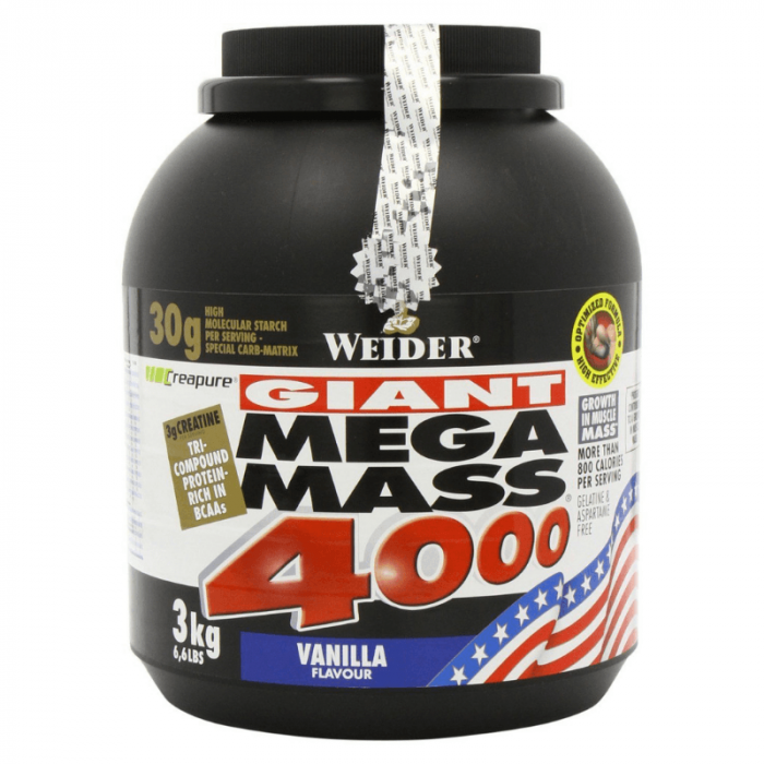 Mega Mass 4000 - Weider 7000 g - wanilia