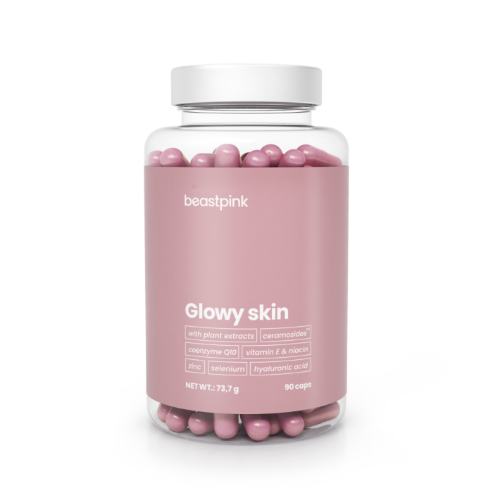 Promienna Skóra Glowy Skin - BeastPink 90 kaps