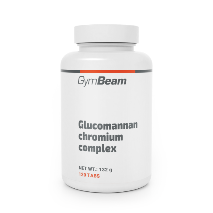 Kompleks glukomannanu i chromu - GymBeam 120 tab