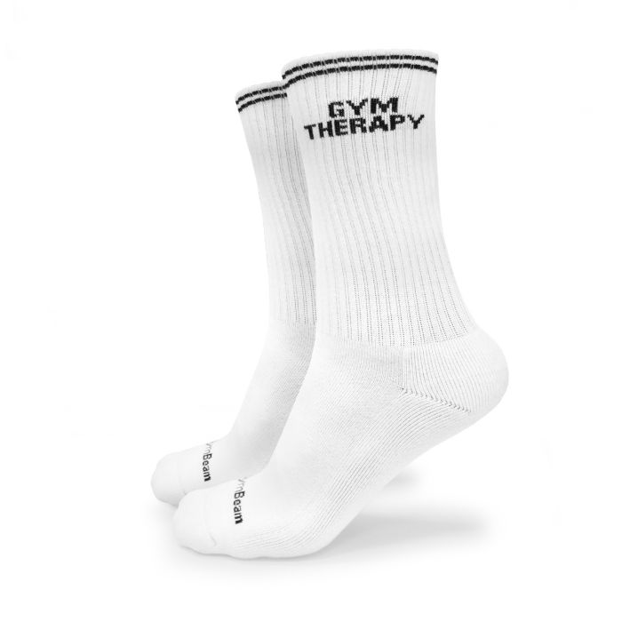 Skarpety Gym Therapy White - GymBeam M