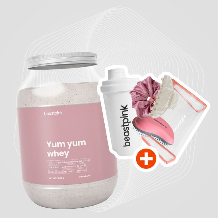 Białko Yum Yum Whey - BeastPink 1000 g - lody waniliowe