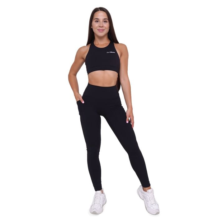 Biustonosz sportowy Ignite Black - GymBeam M