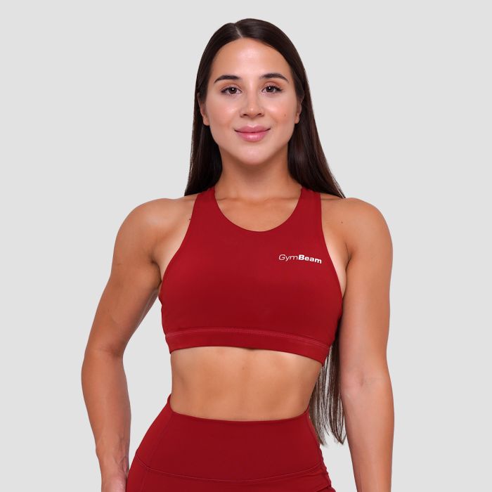 Biustonosz sportowy Ignite Dark Red - GymBeam M