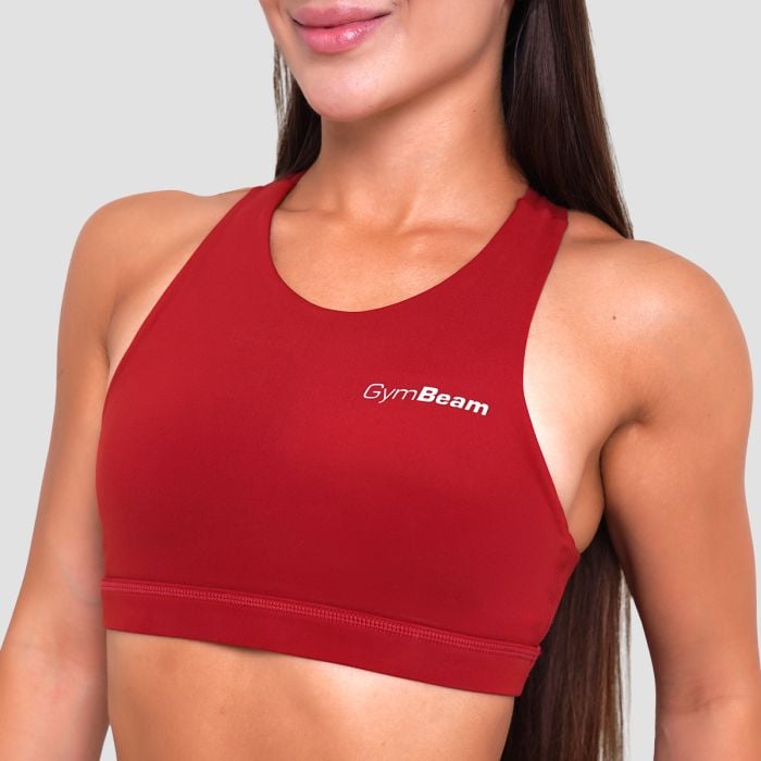 Biustonosz sportowy Ignite Dark Red - GymBeam M