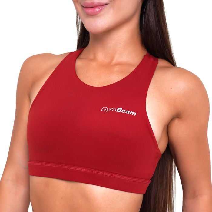 Biustonosz sportowy Ignite Dark Red - GymBeam M