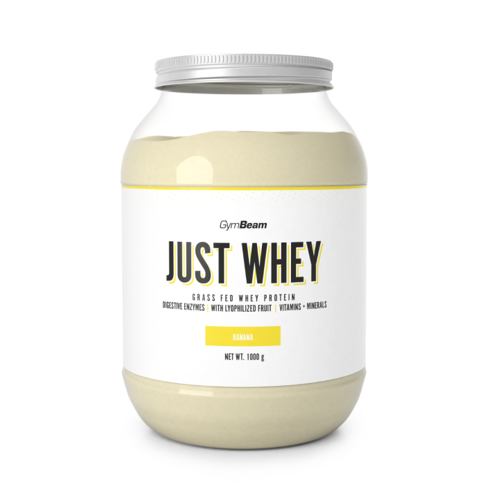 Just Whey Grass-Fed Protein - GymBeam 1000 g - banan - 00