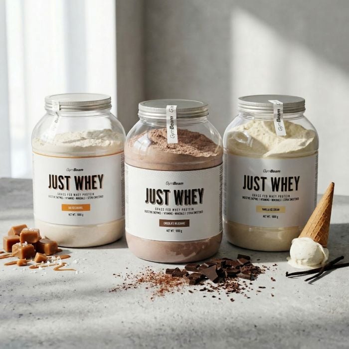 Just Whey Grass-Fed Protein - GymBeam 1000 g - czekoladowy koktajl mleczny - 00