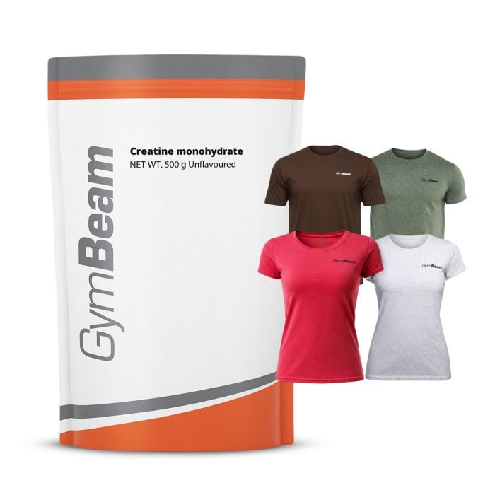 100% Monohydrat Kreatyny - GymBeam 1000 g - bez smaku - 01
