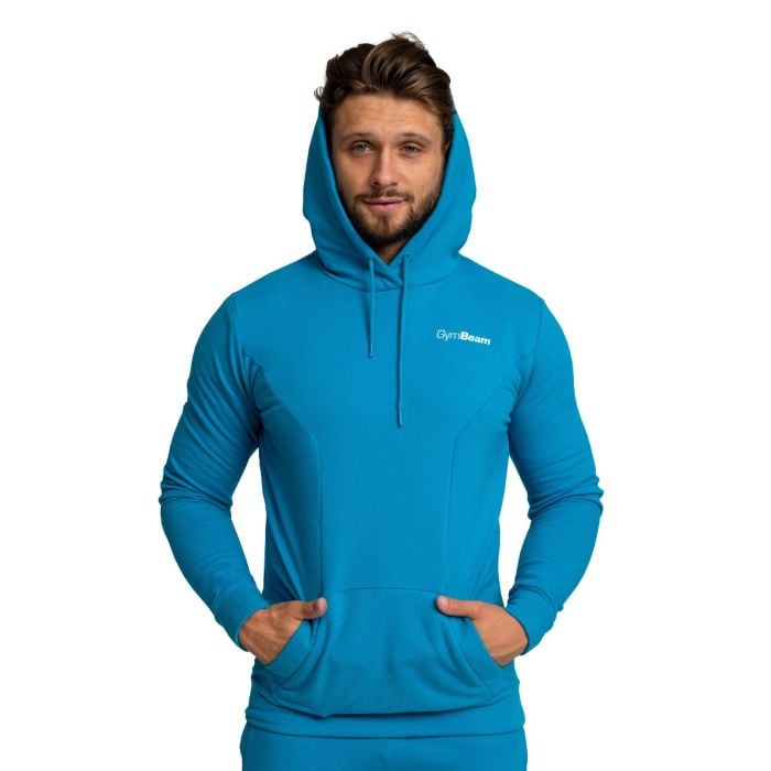 Bluza z kapturem Limitless Aquamarine - GymBeam XXL