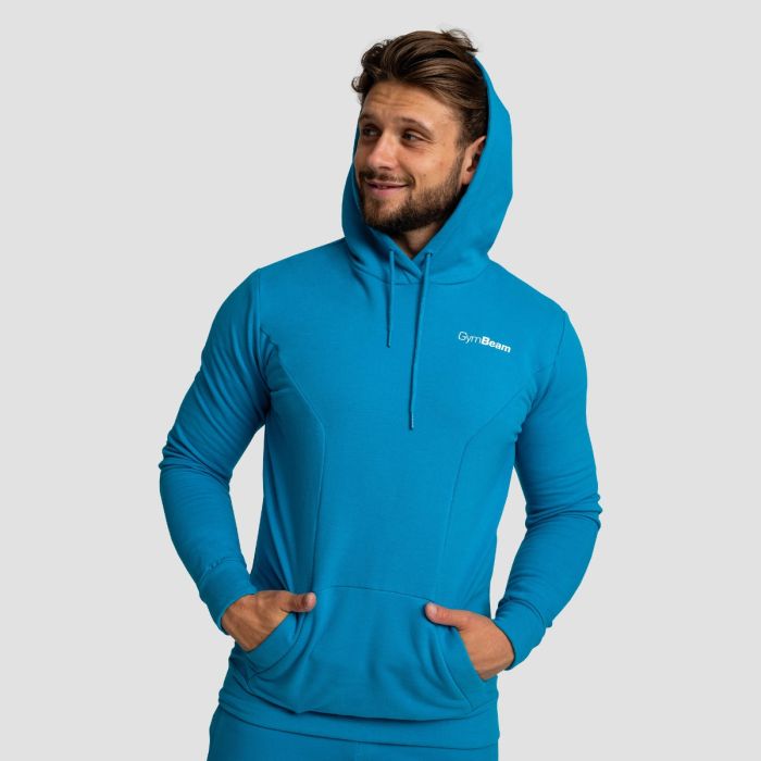 Bluza z kapturem Limitless Aquamarine - GymBeam XXL