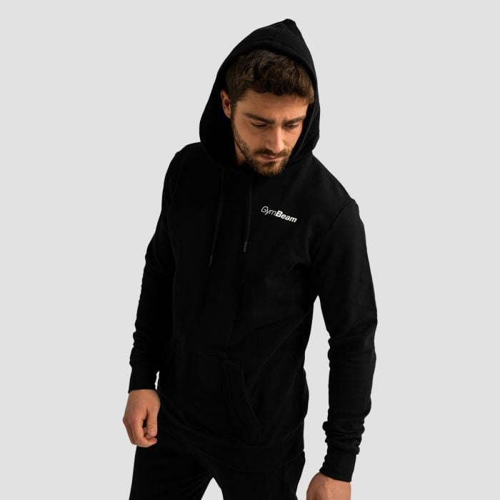 Bluza z kapturem Limitless Black - GymBeam XL