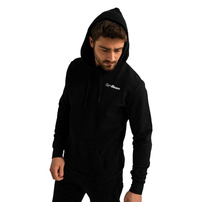 Bluza z kapturem Limitless Black - GymBeam XL