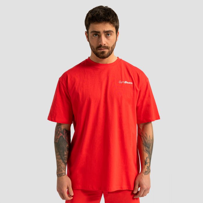 Koszulka Oversize Limitless Hot Red - GymBeam