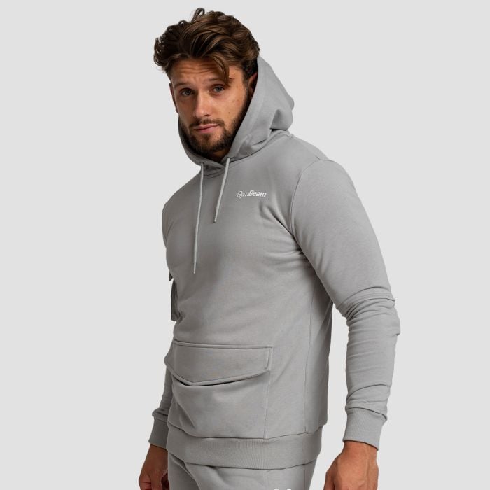 Męska bluza z kapturem TRN Grey - GymBeam M