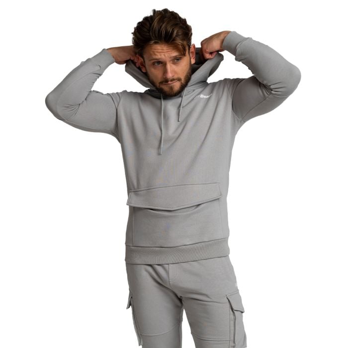 Męska bluza z kapturem TRN Grey - GymBeam M