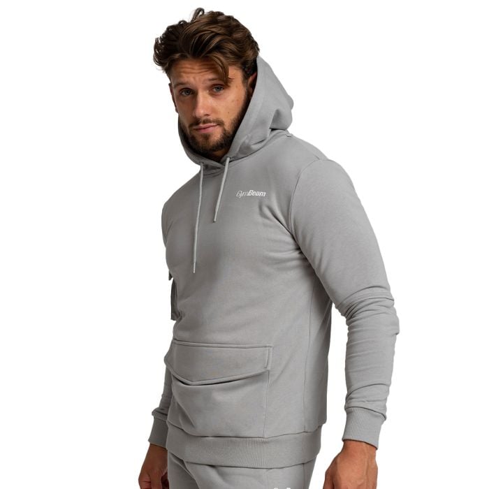 Męska bluza z kapturem TRN Grey - GymBeam M