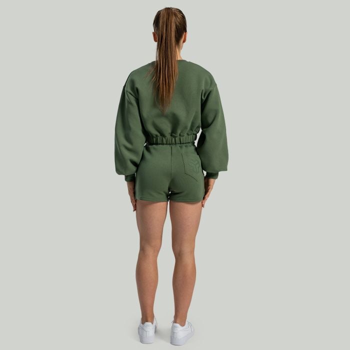 Damska Bluza Cropped Lunar Cedar Green - STRIX M