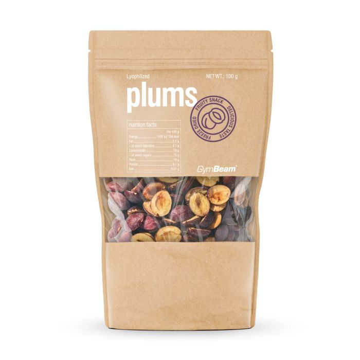 Liofilizowane śliwki - GymBeam 100 g